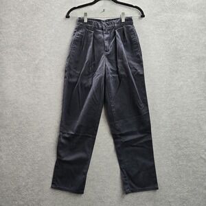Polo Ralph Lauren Boys Pants 8 Blue Chino Twill Pleated 25" Inseam Logo Y2K